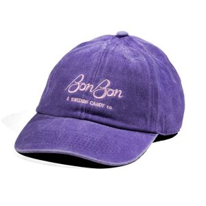 BonBon Dad Hat – Purple Denim and Pink